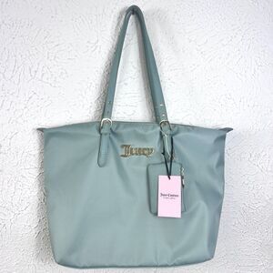 Juicy Couture Troop Beverly Hills Tote Bag Cool Blue Nylon Y2K NWT Preppy